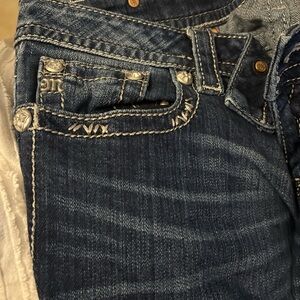 Miss Me Dark Blue Embellished Jeans